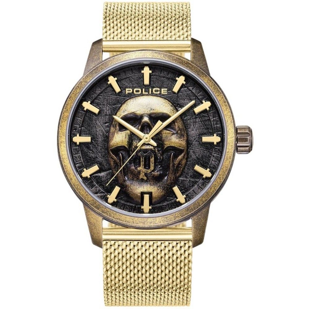 Montre Raho Skull dorée