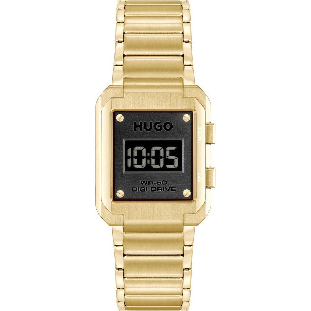 Montre Gold noire dorée