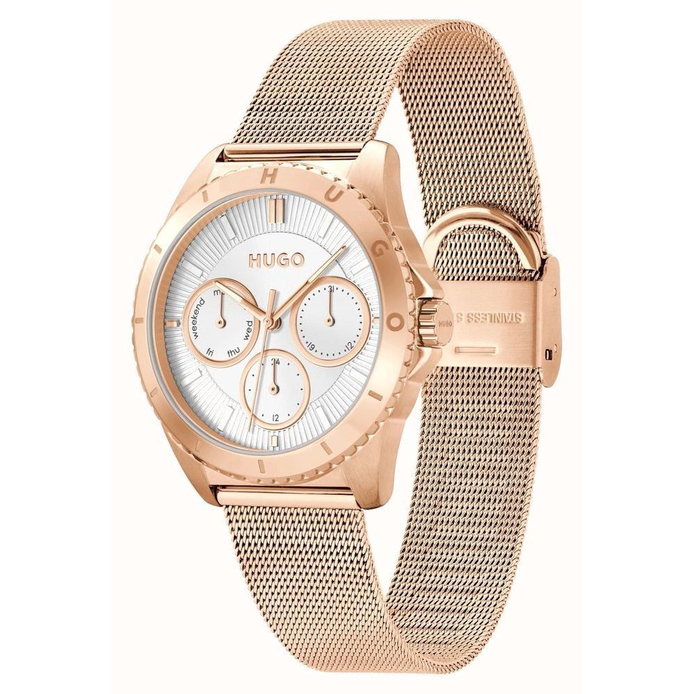 Montre acier inoxydable dorée