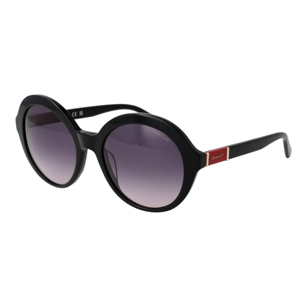 Lunettes de soleil noires verres violets