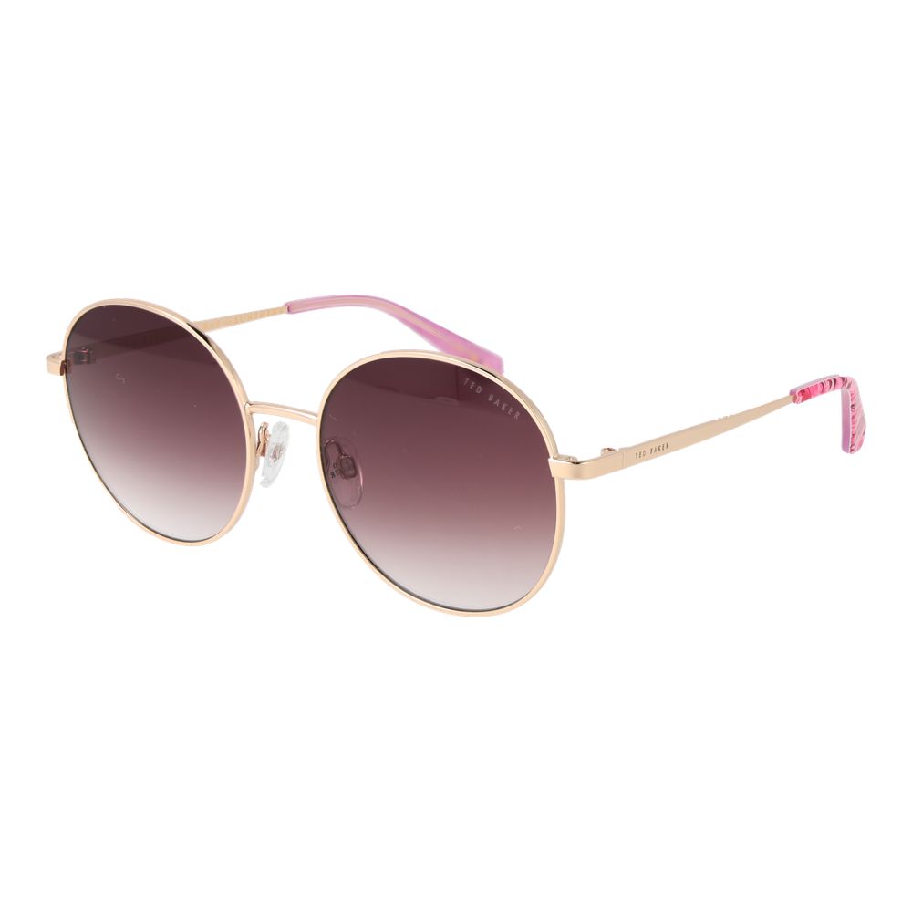 Lunettes de soleil Gold rondes or rose gradient