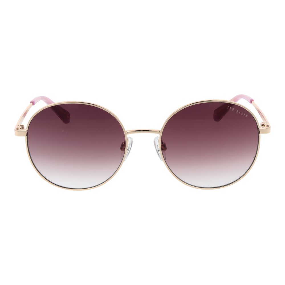 Lunettes de soleil Gold rondes or rose gradient
