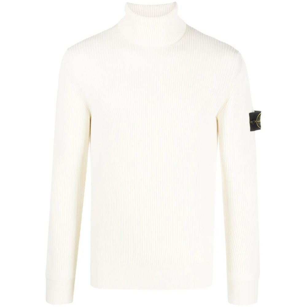 Sweatshirt Stone Island crème blanche
