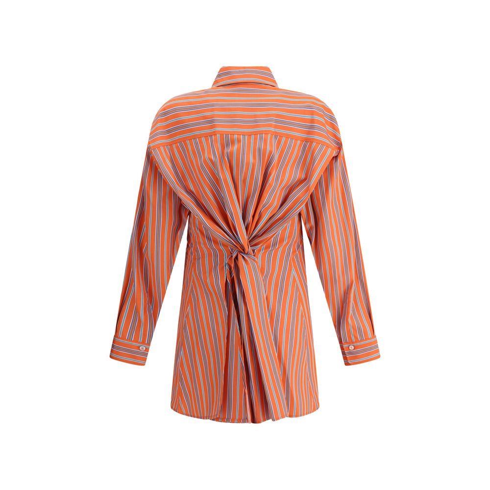 Chemise Etro à nœud rayée