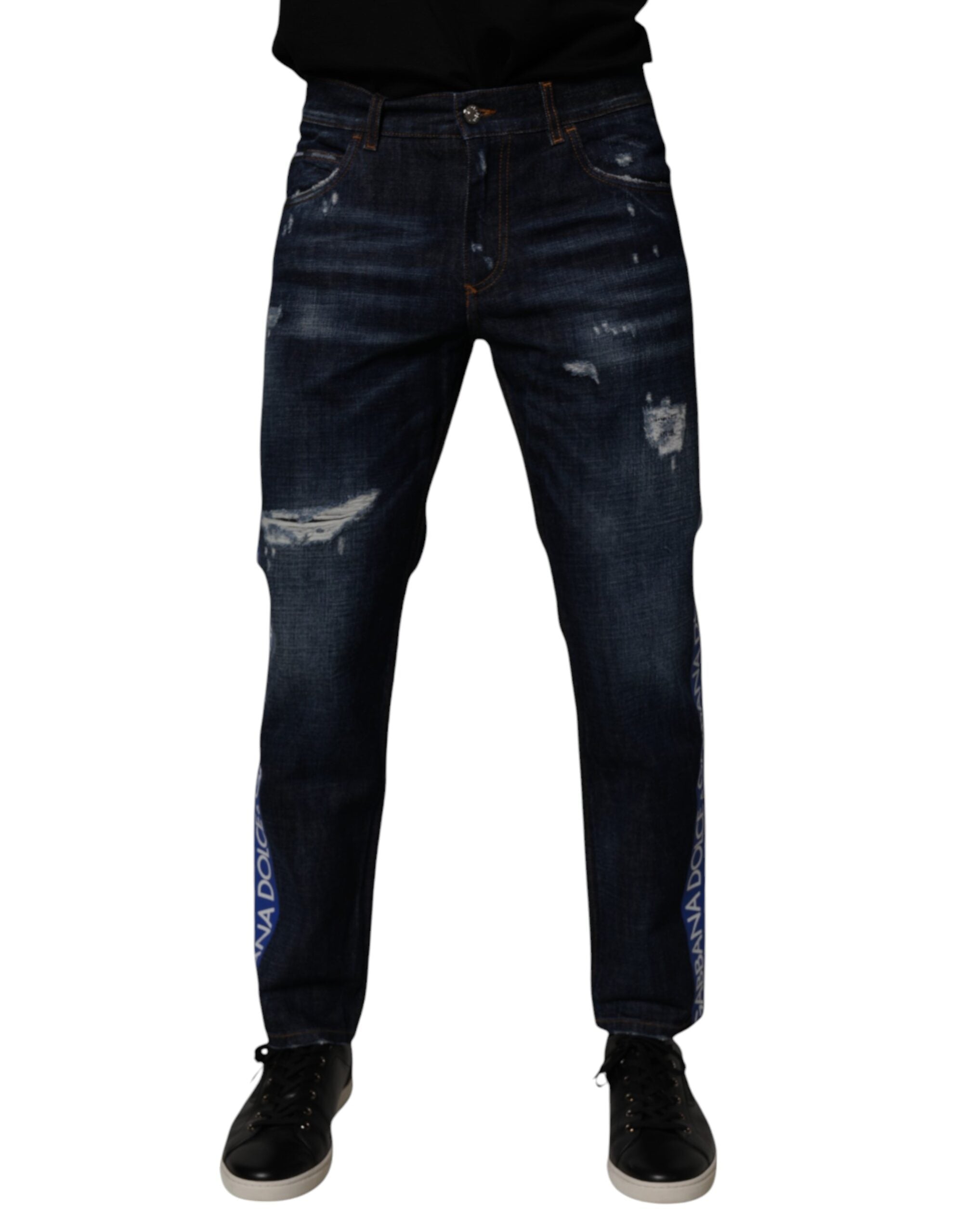 Jeans Dolce & Gabbana skinny bleu foncé