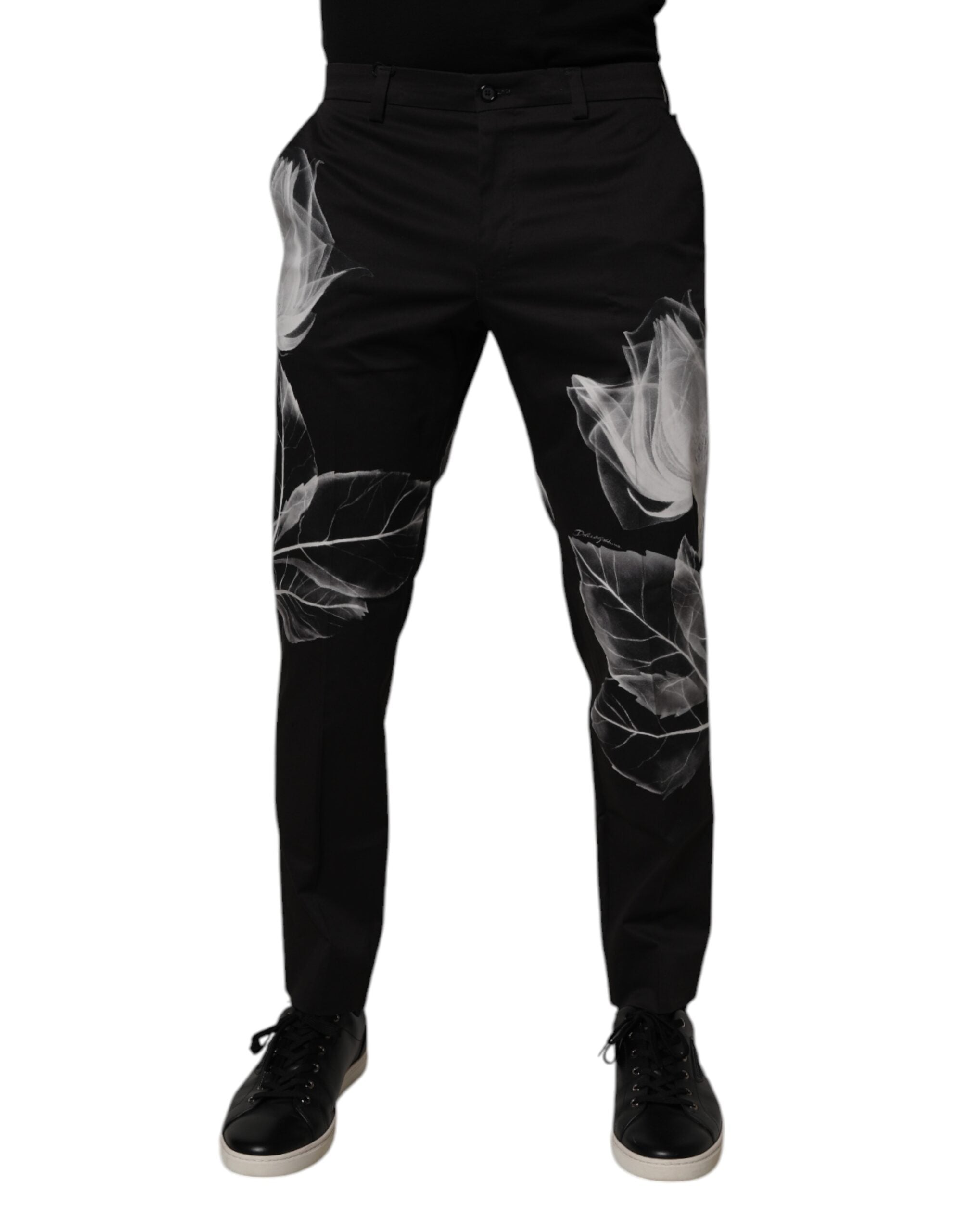 Pantalon DOLCE & GABBANA floral noir