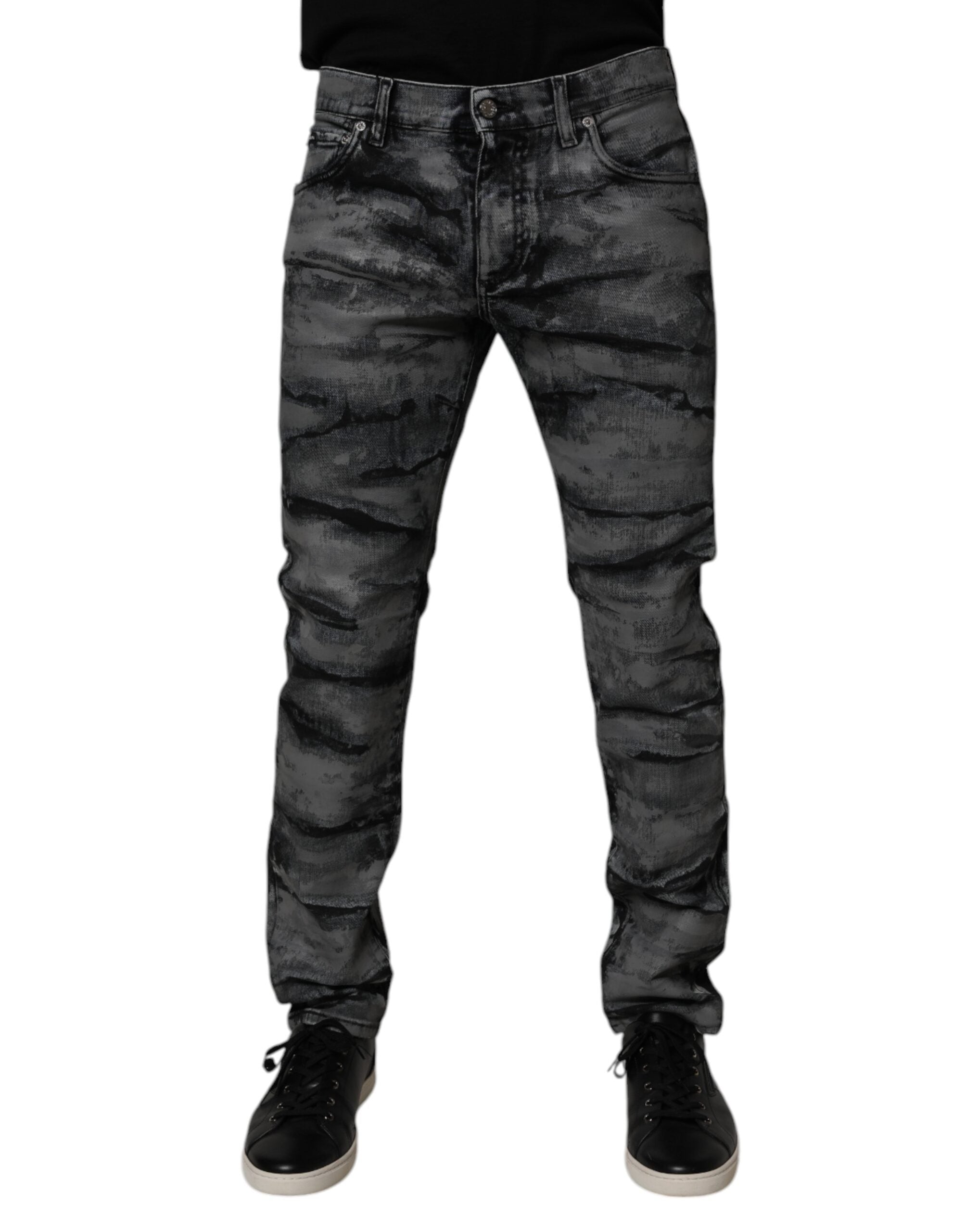 Jean Dolce & Gabbana skinny gris