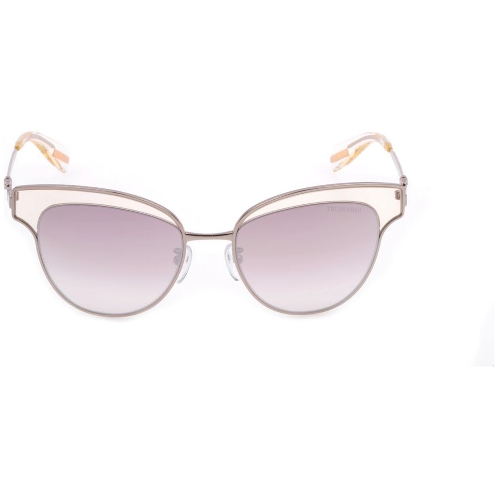 Lunettes Trussardi STR183 argentées/miroir violet