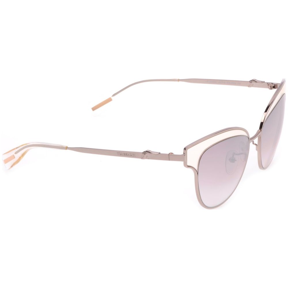 Lunettes Trussardi STR183 argentées/miroir violet