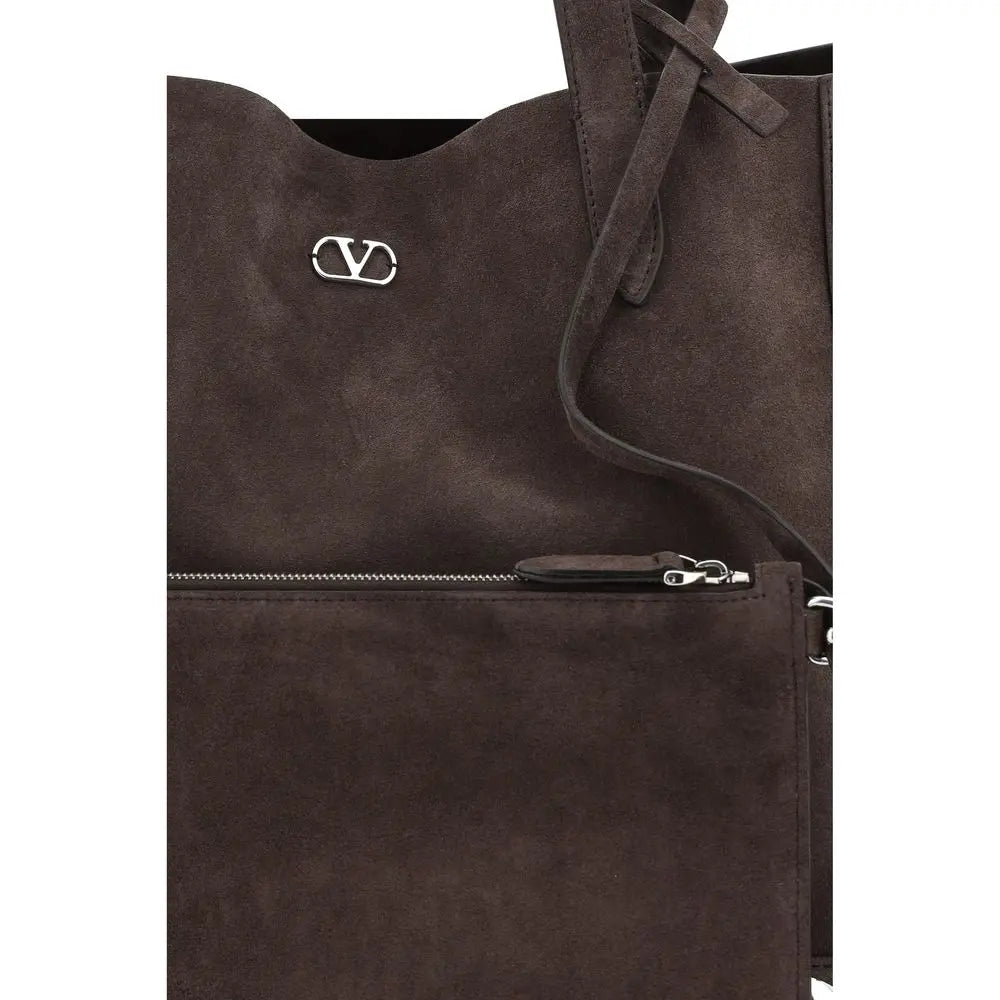 Tote bag Valentino Garavani Nellcote brun Valentino Garavani