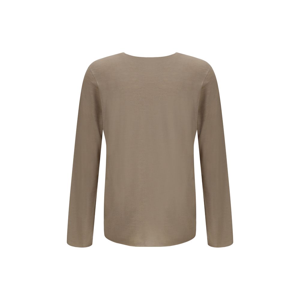 Pull Ferragamo V-neck beige