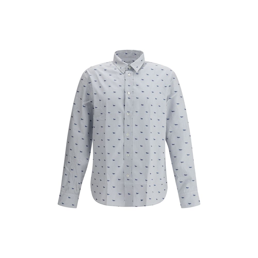 Chemise Maison Kitsuné rayée bleue