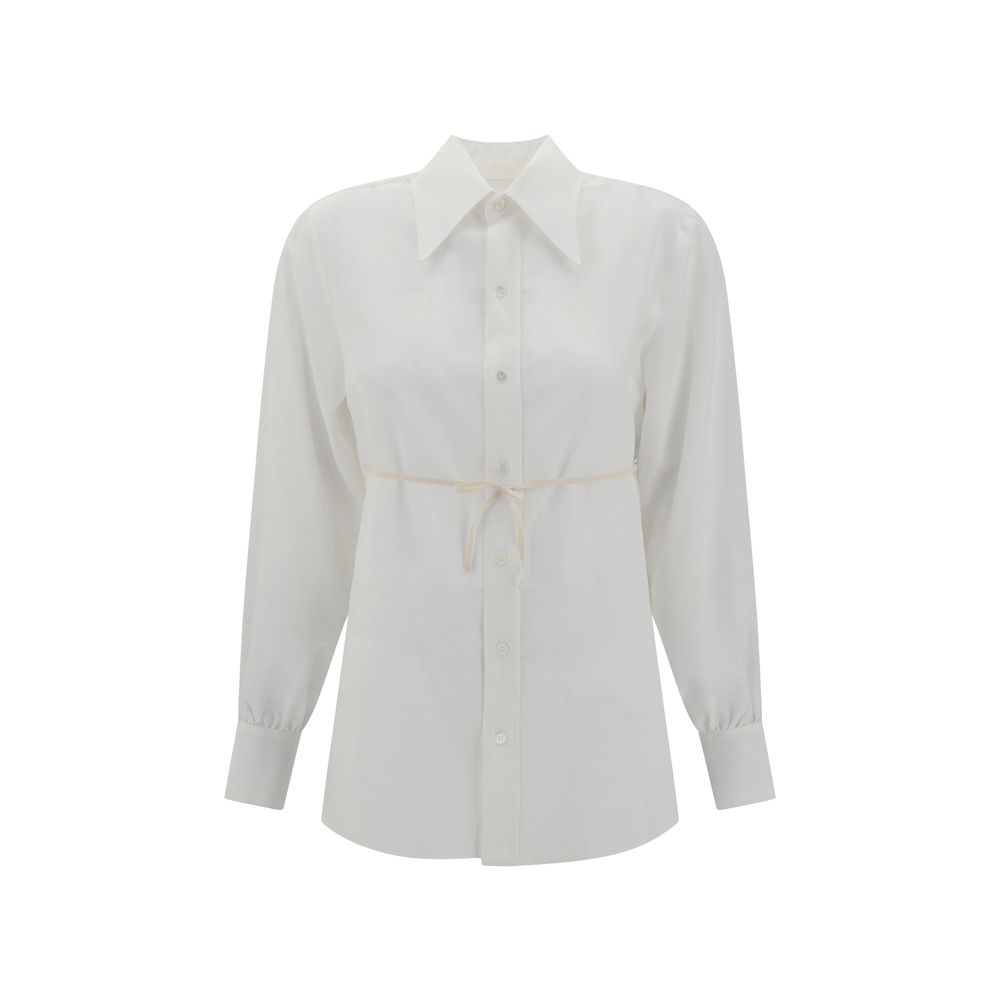 Chemise MM6 en soie blanche