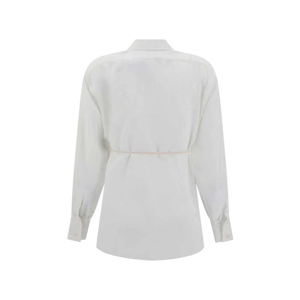 Chemise MM6 en soie blanche