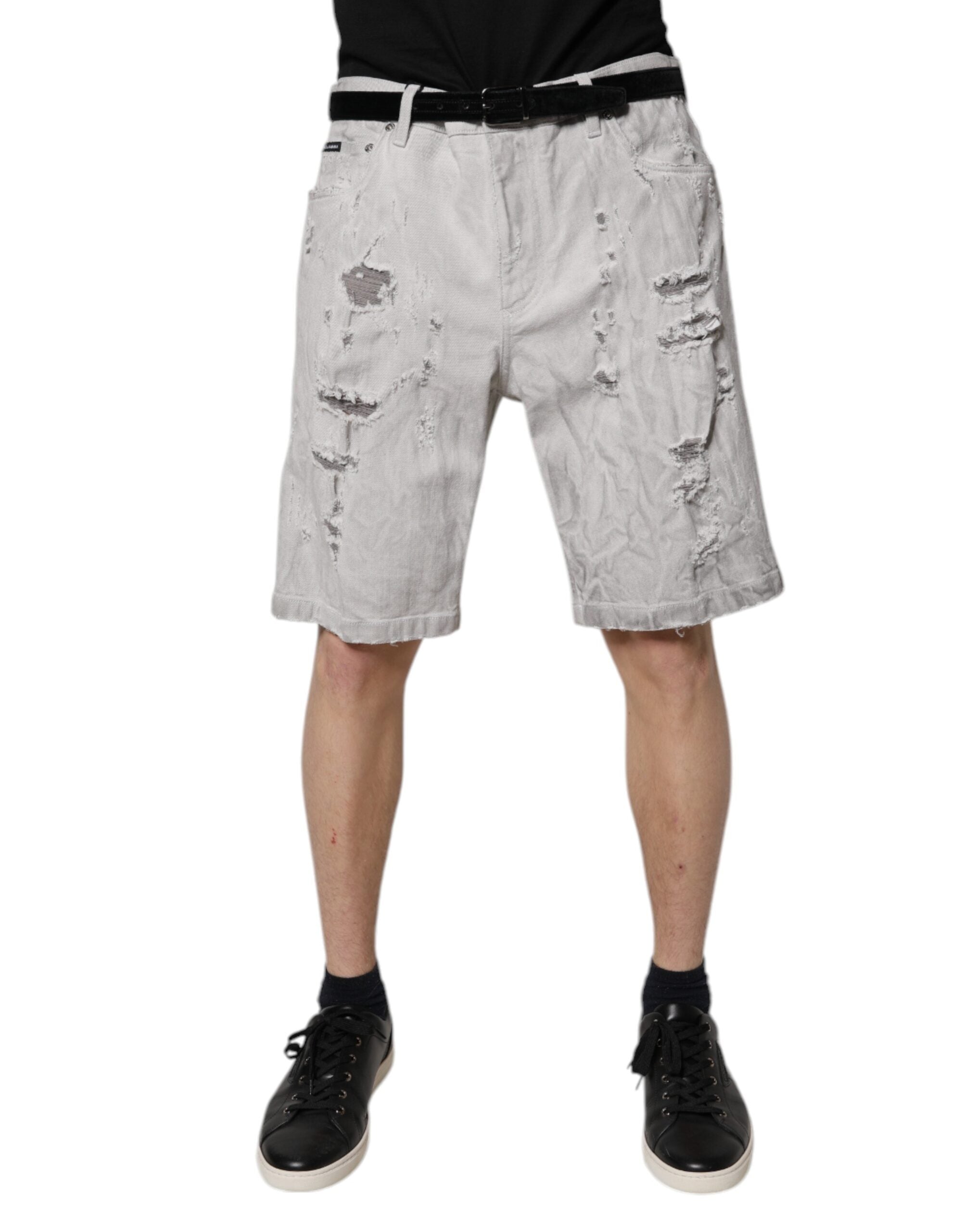 Bermuda Dolce & Gabbana denim gris clair