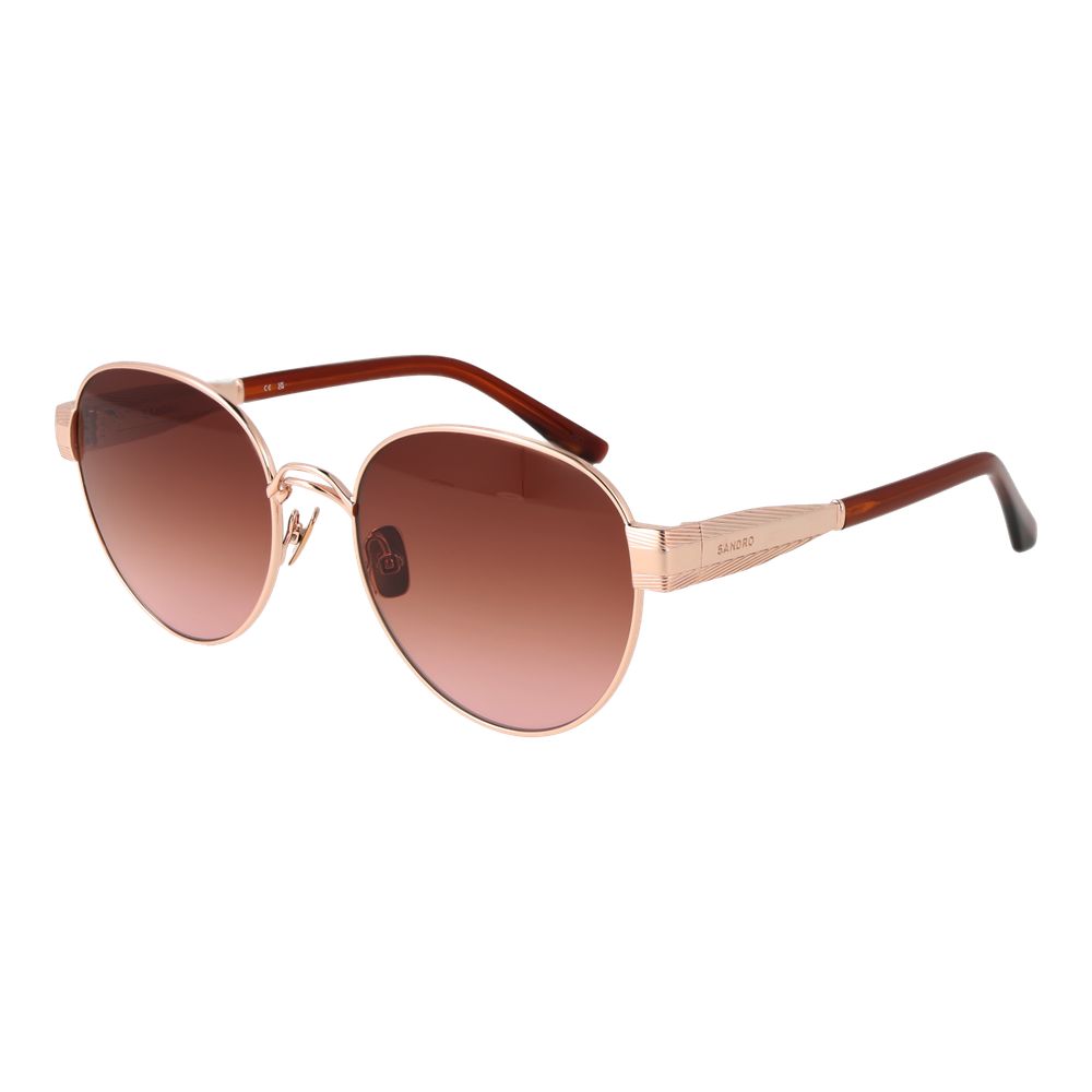 Lunettes de soleil dorées rouges