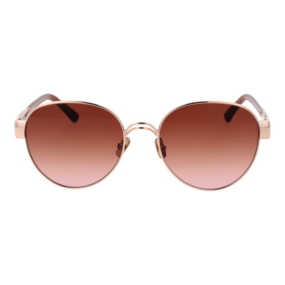 Lunettes de soleil dorées rouges