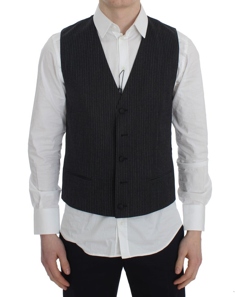 Gilet Dolce & Gabbana gris rayé