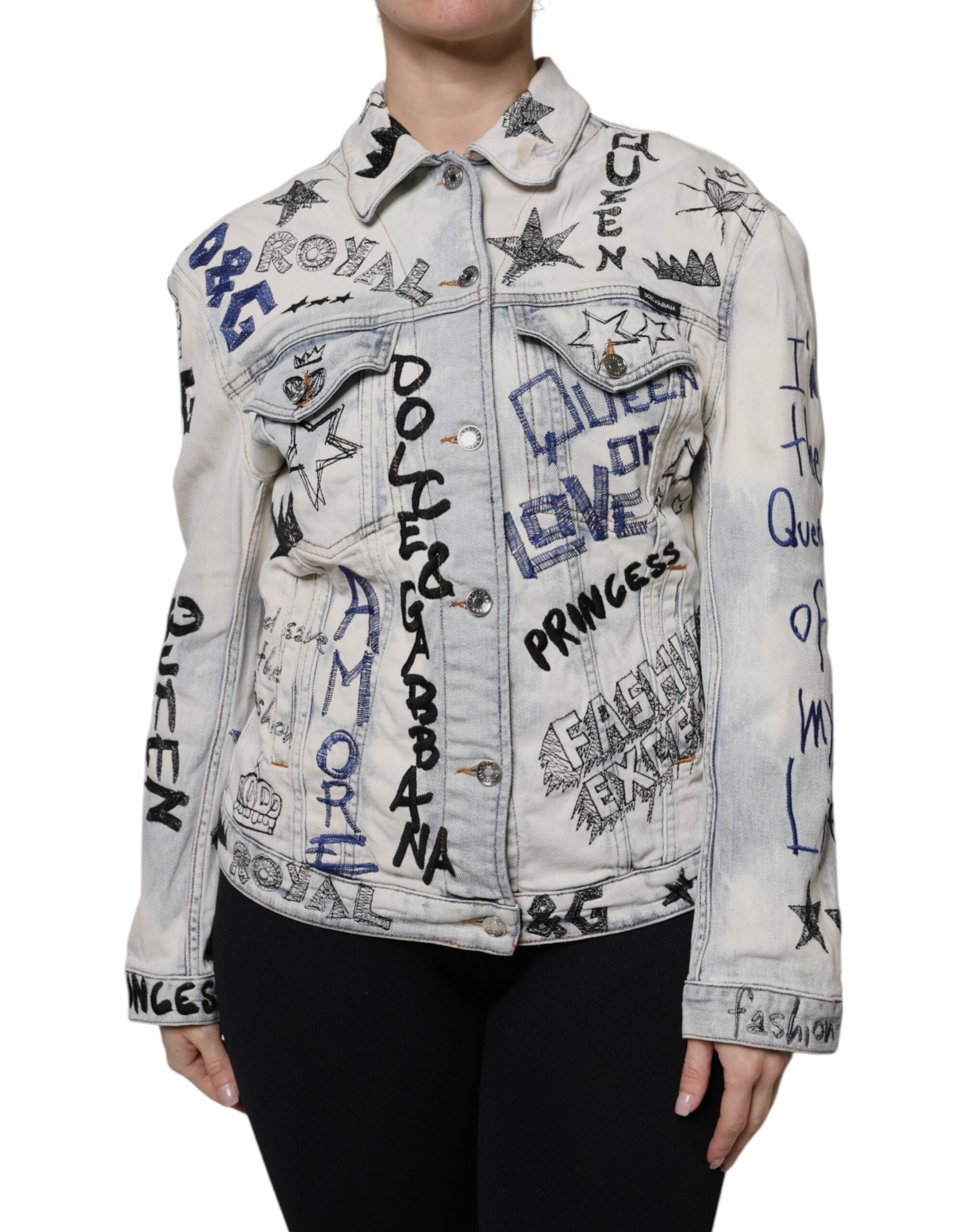 Veste en jean Dolce & Gabbana bleu clair