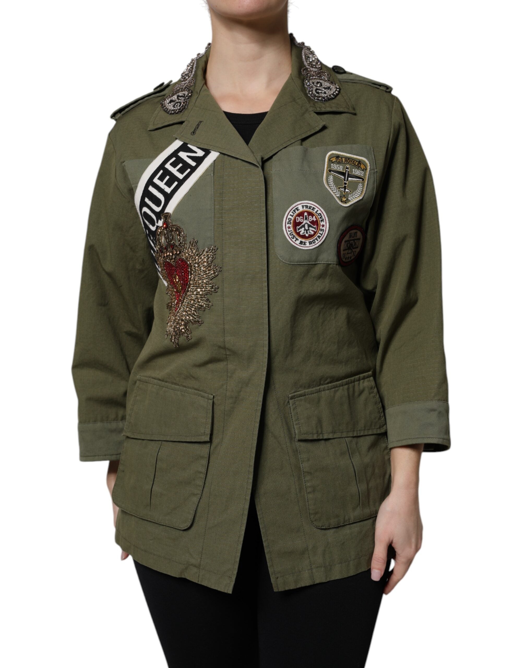 Manteau Dolce & Gabbana militaire vert