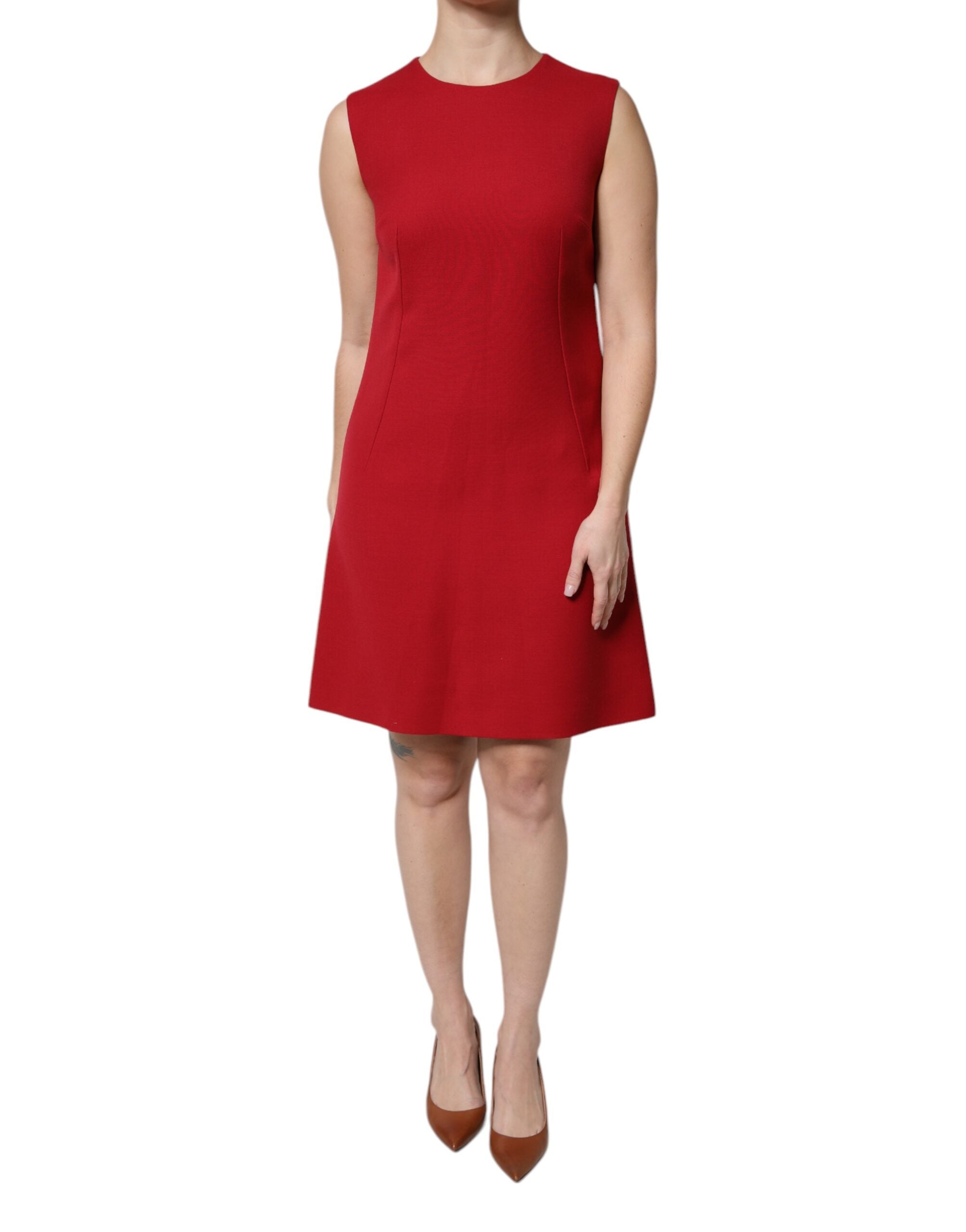 Robe Dolce & Gabbana A-line rouge