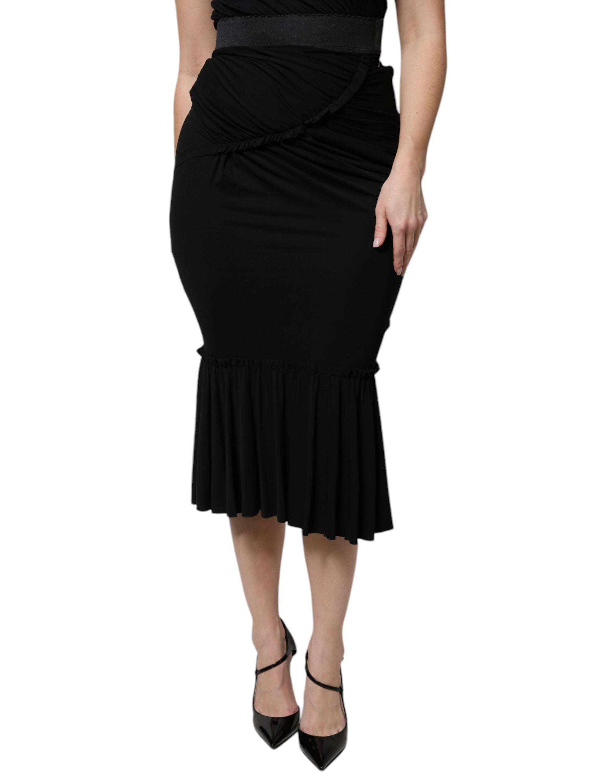 Jupe DOLCE & GABBANA midi noire