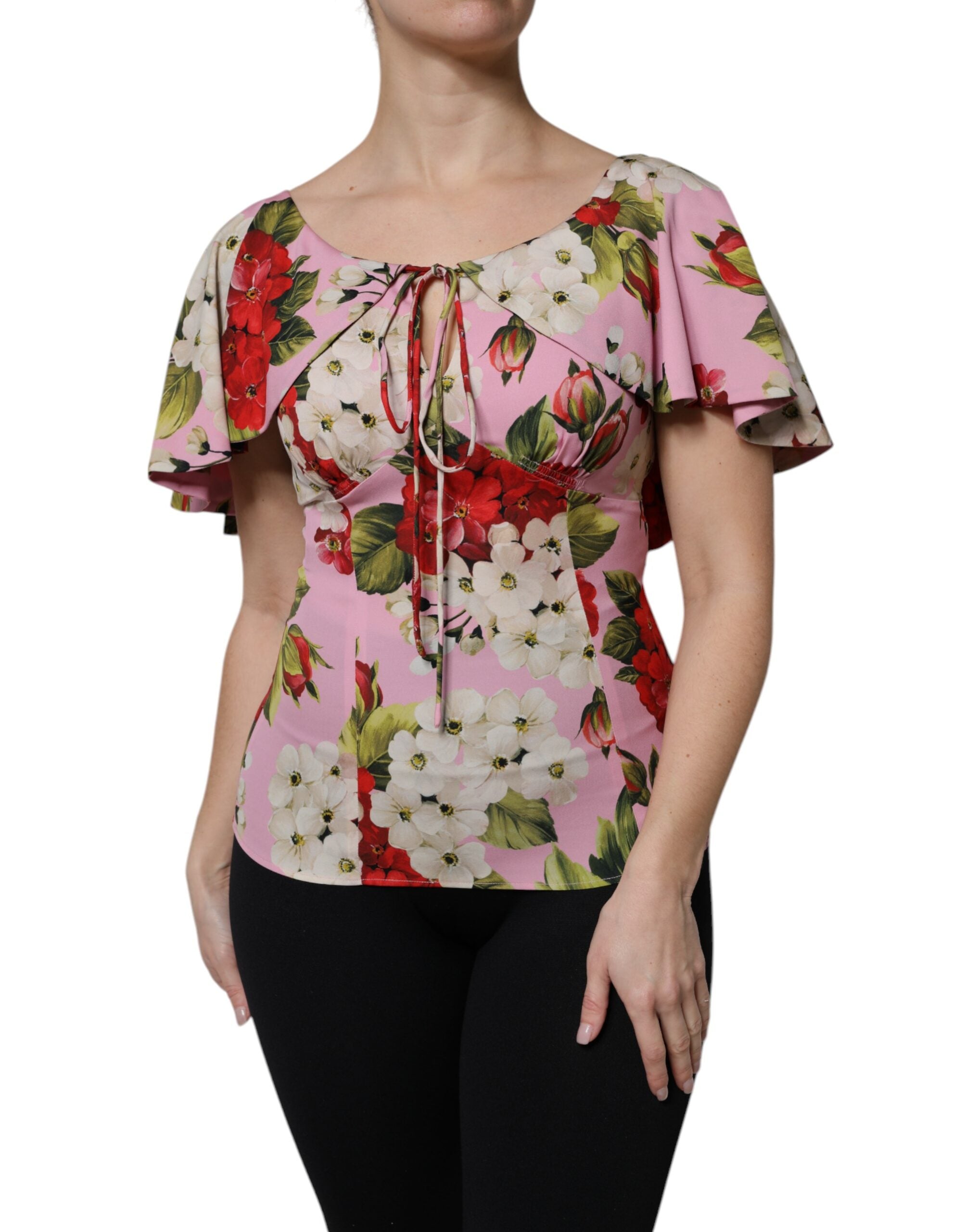 Blouse Dolce & Gabbana florale rose