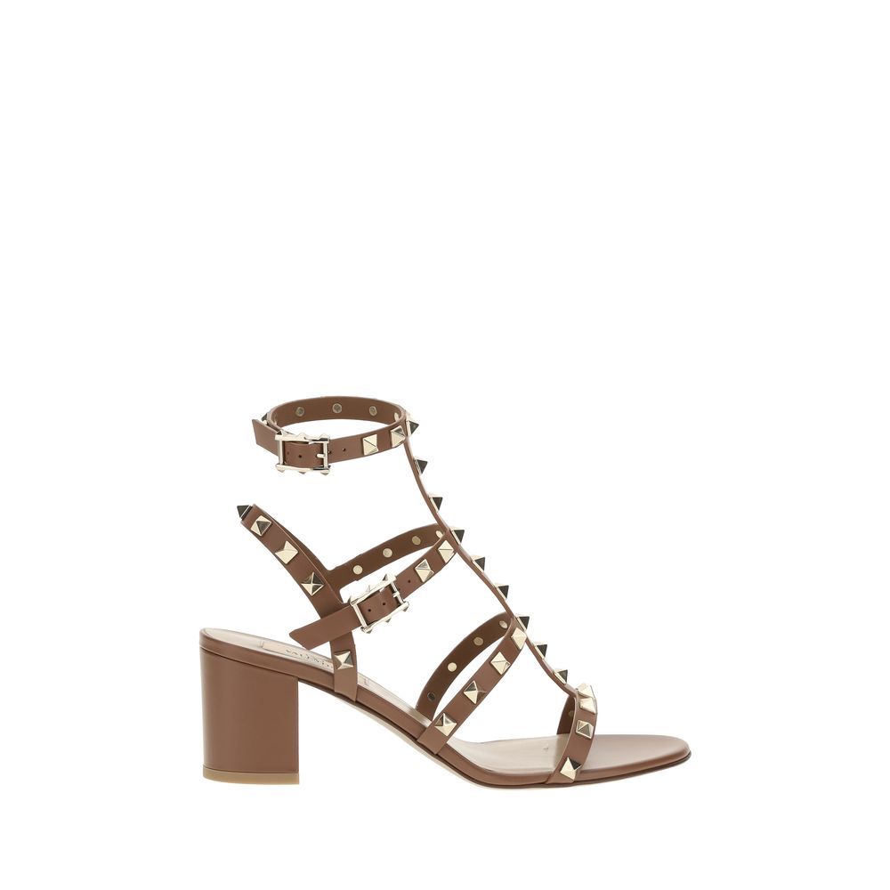Sandales Valentino Garavani Rockstud beiges