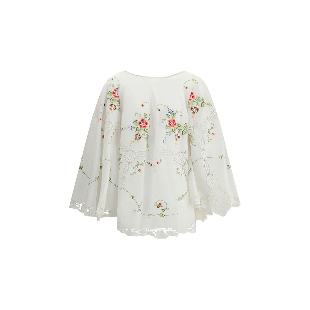 Blouse Ella à manches évasées multicolore