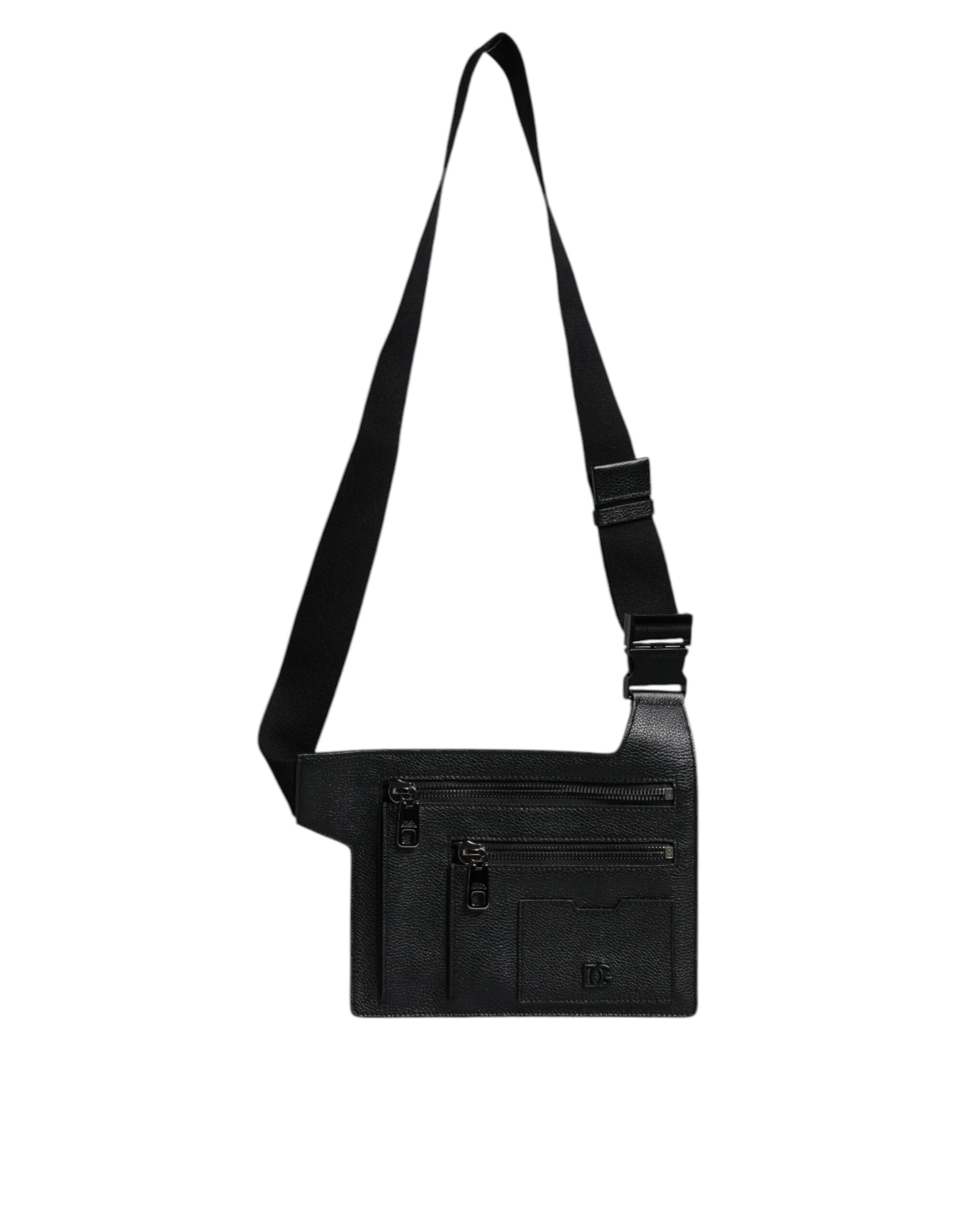 Sac bandoulière Dolce & Gabbana cuir noir