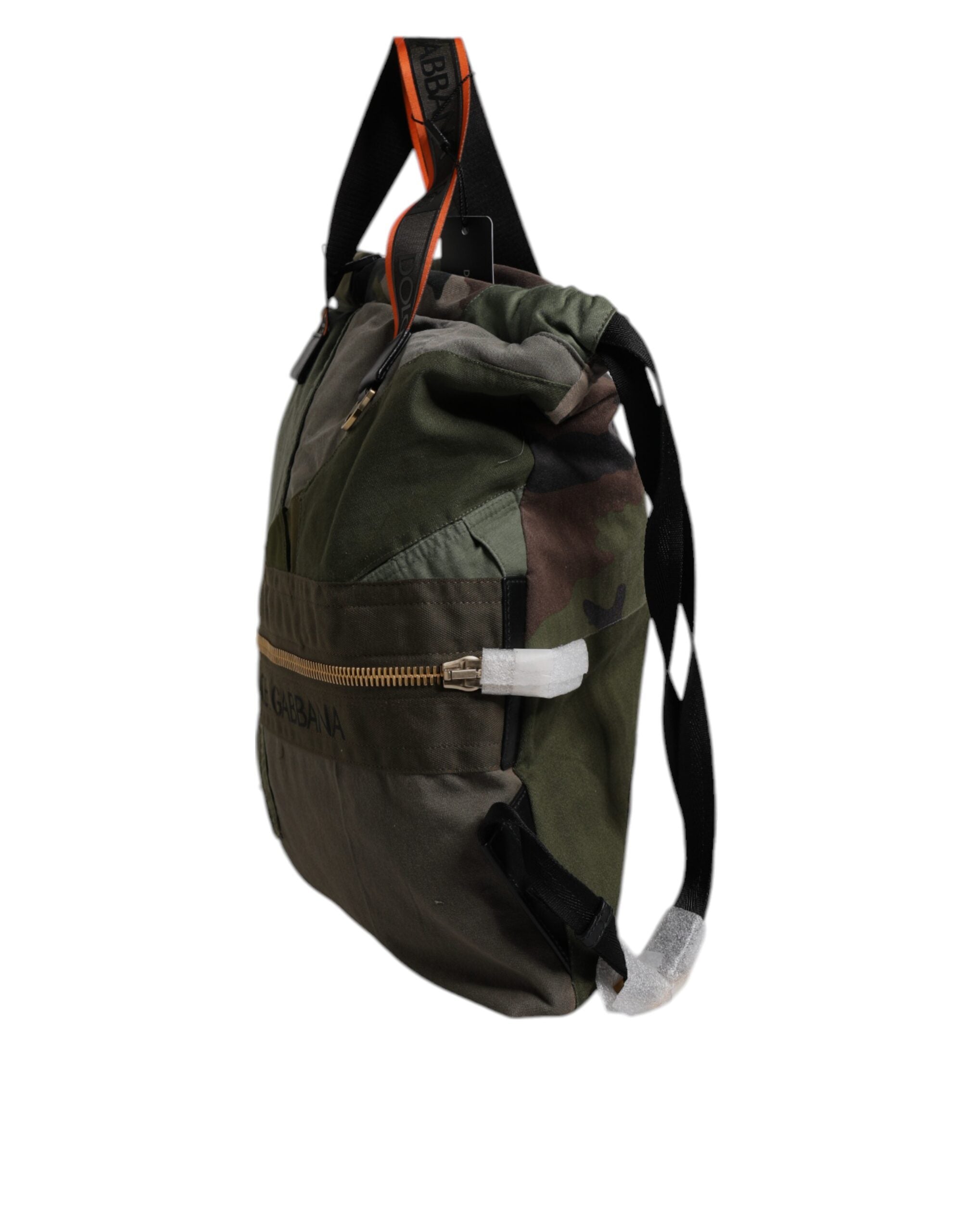 Rucksack Dolce & Gabbana camouflage vert militarisé