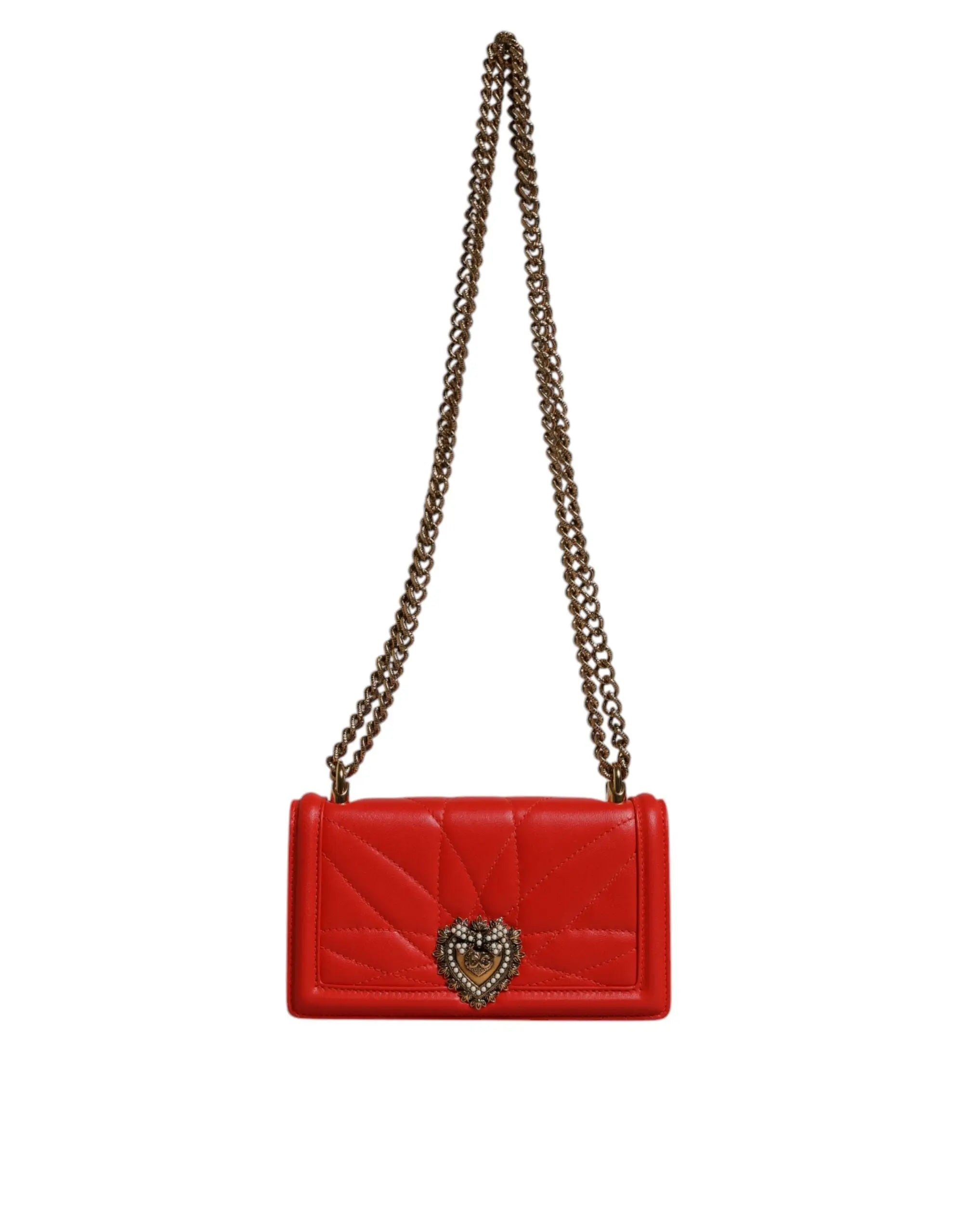 Sac crossbody Dolce & Gabbana Devotion rouge Dolce & Gabbana