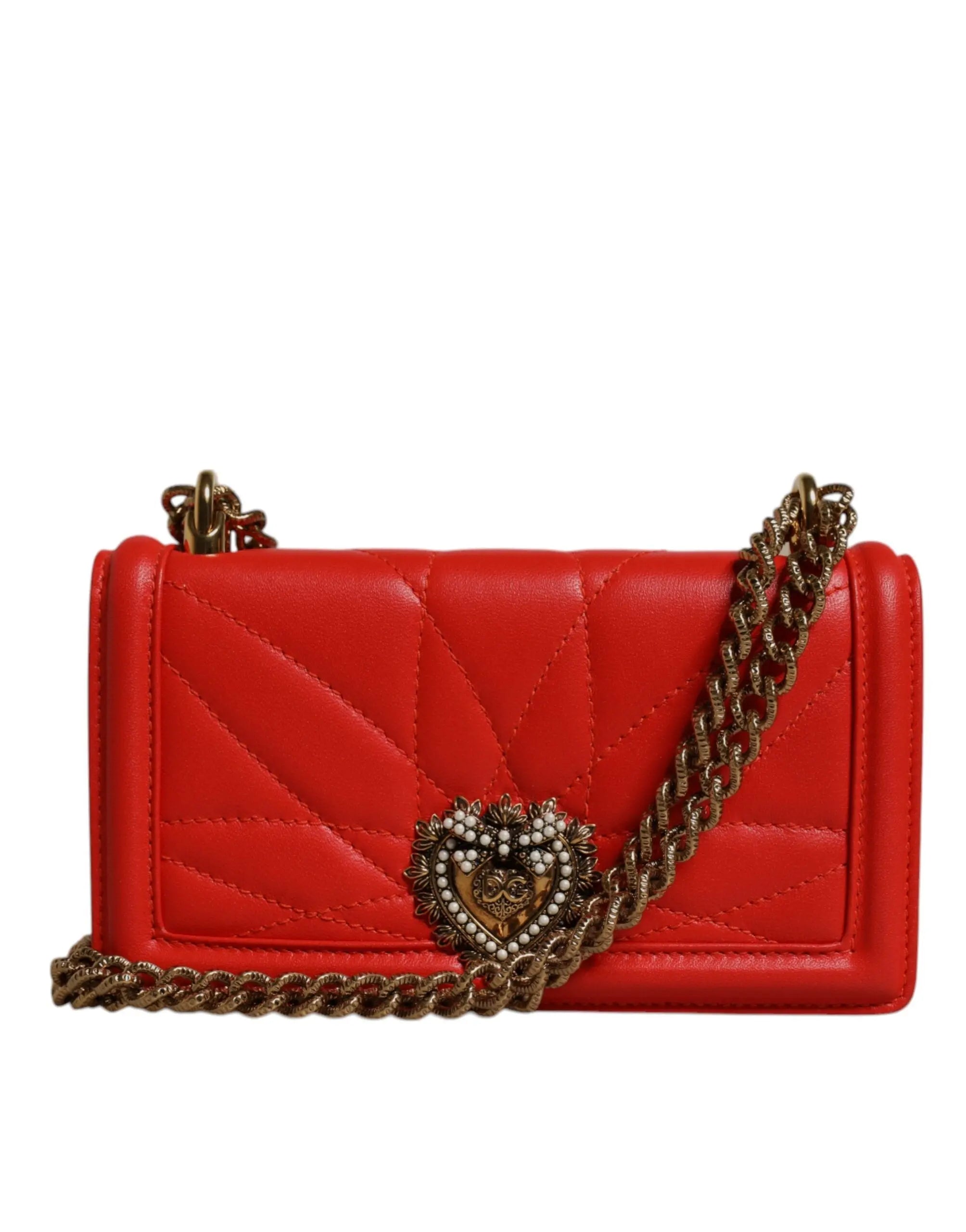 Sac crossbody Dolce & Gabbana Devotion rouge Dolce & Gabbana