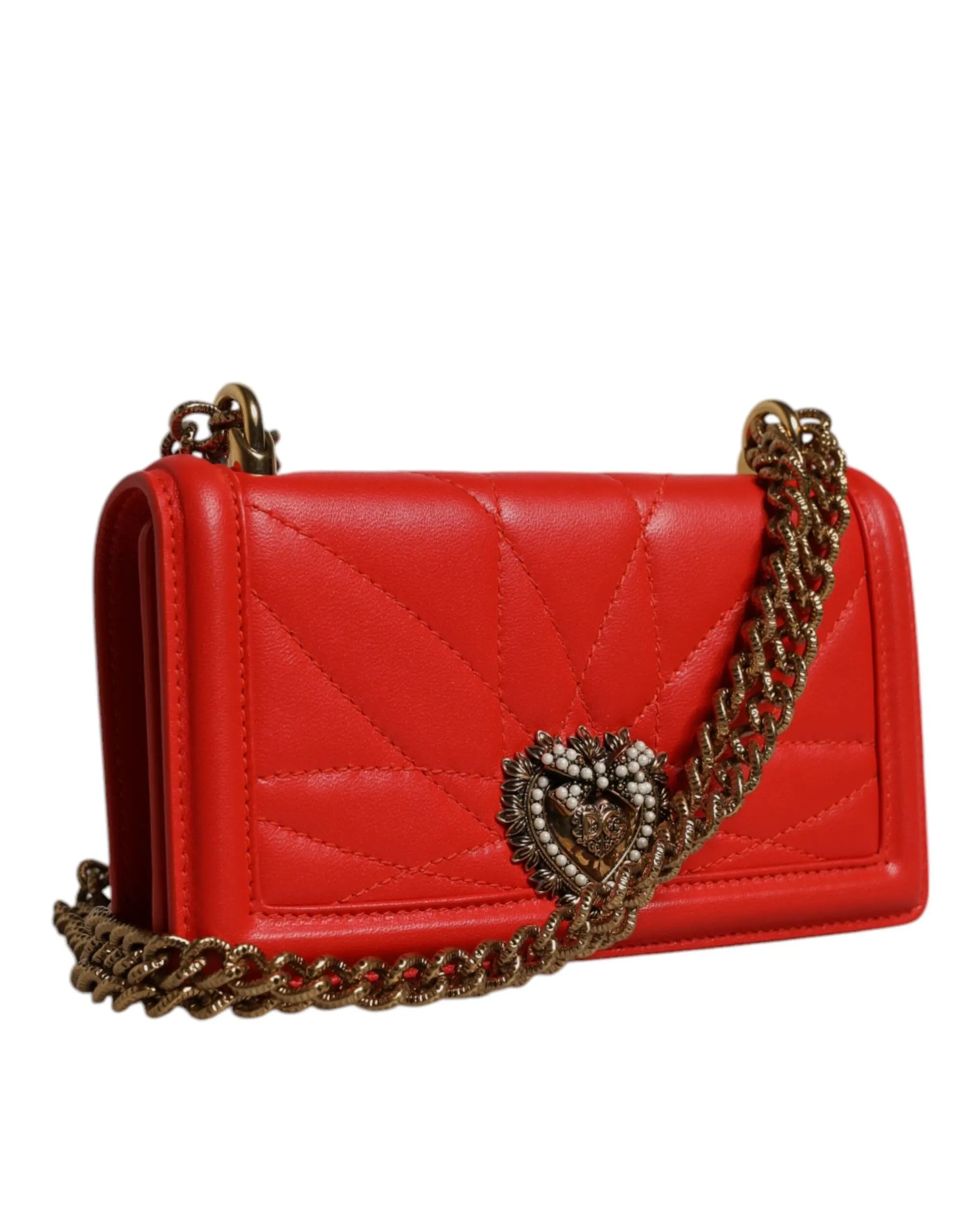 Sac crossbody Dolce & Gabbana Devotion rouge Dolce & Gabbana