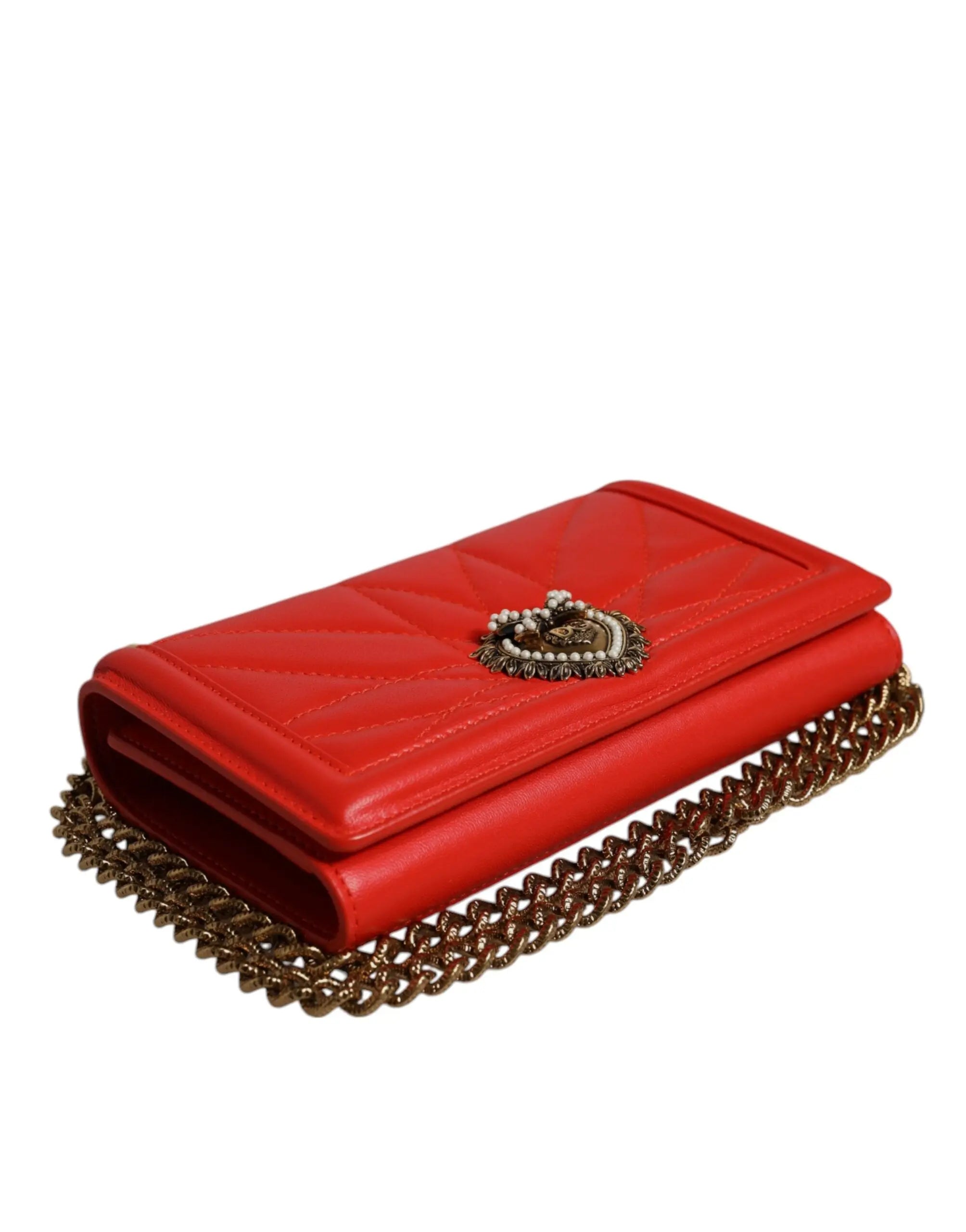 Sac crossbody Dolce & Gabbana Devotion rouge Dolce & Gabbana