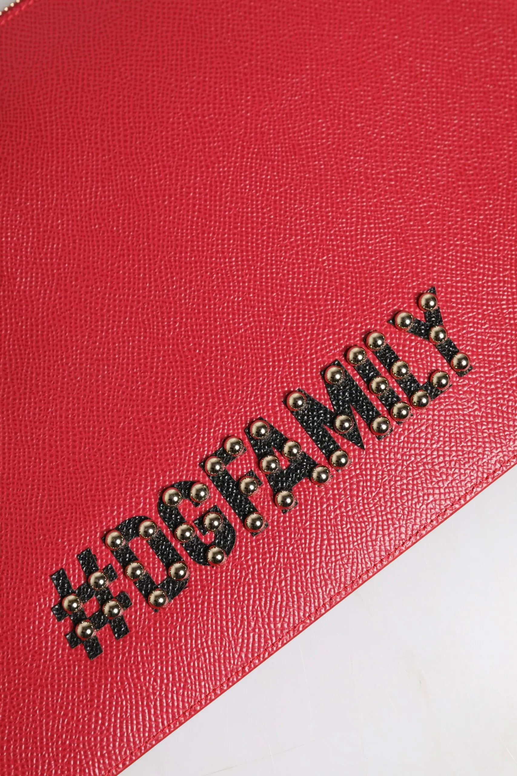 Clutch Dolce & Gabbana #DGFamily rouge Dolce & Gabbana