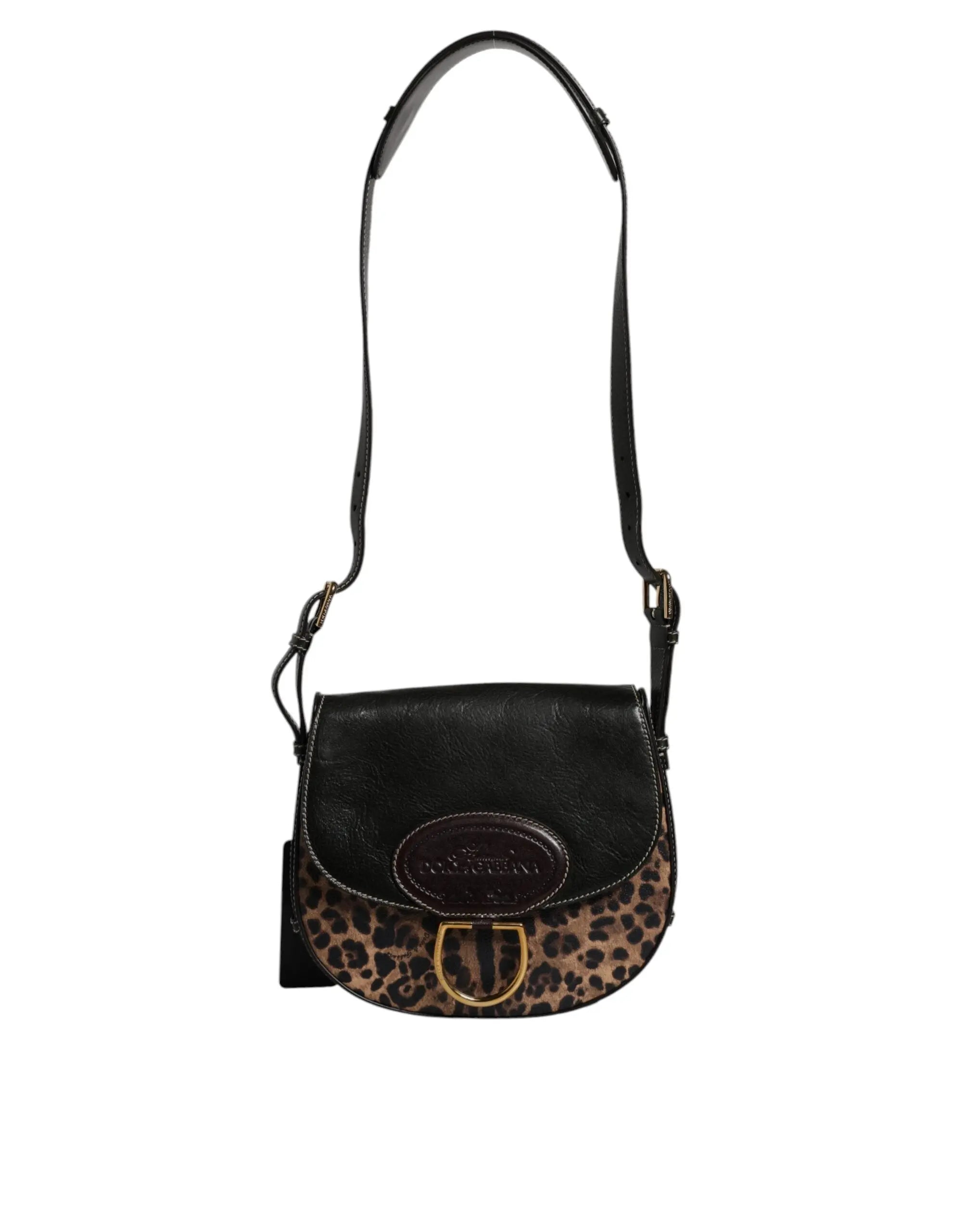 Sac à épaule Dolce & Gabbana noir et brun Dolce & Gabbana