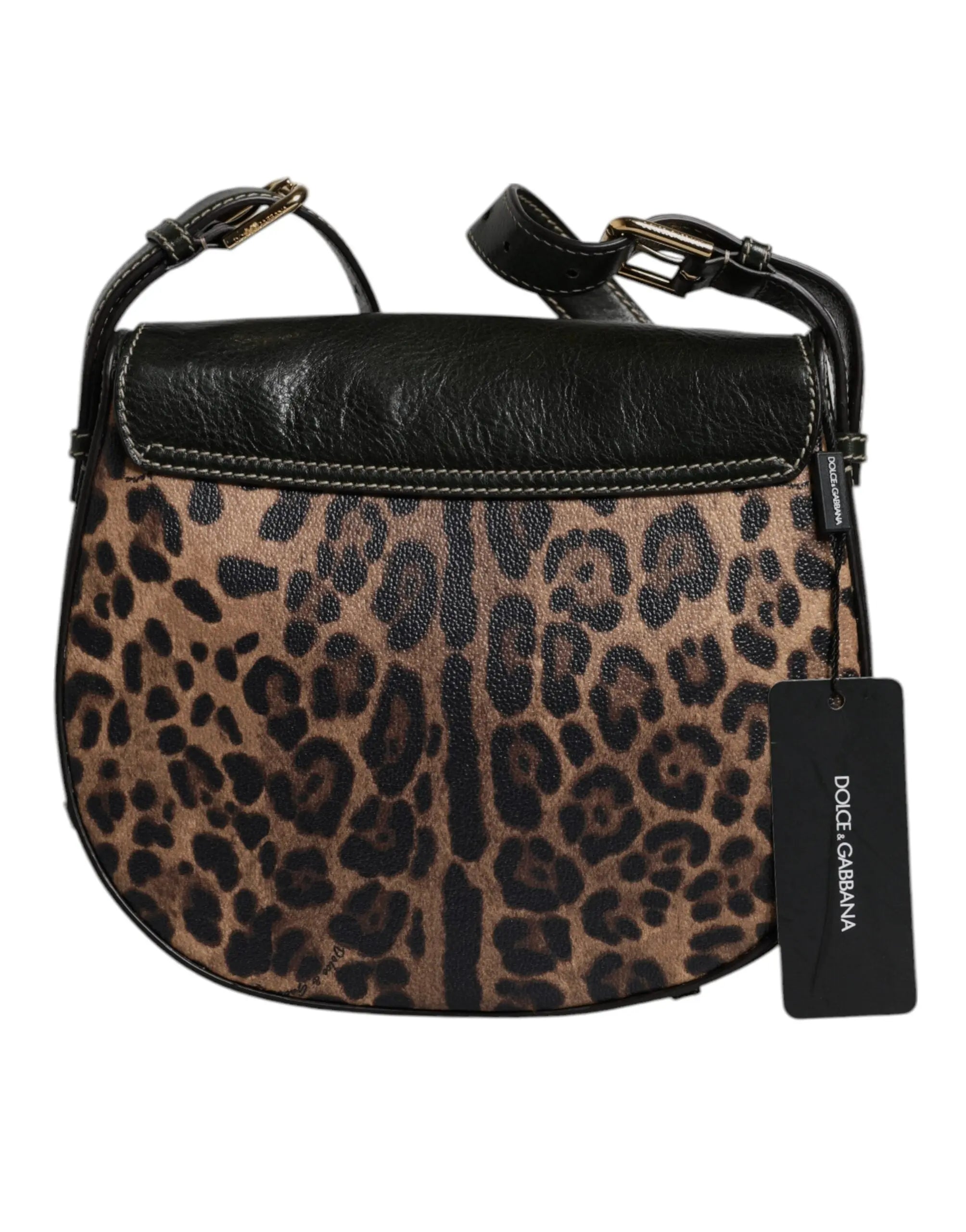 Sac à épaule Dolce & Gabbana noir et brun Dolce & Gabbana