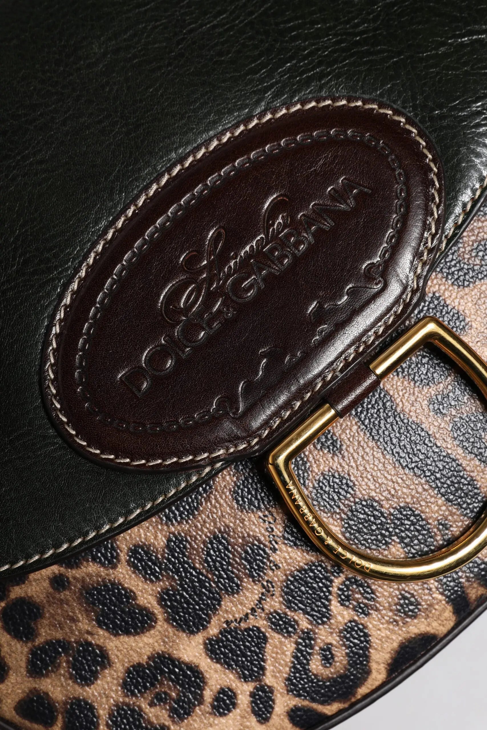 Sac à épaule Dolce & Gabbana noir et brun Dolce & Gabbana