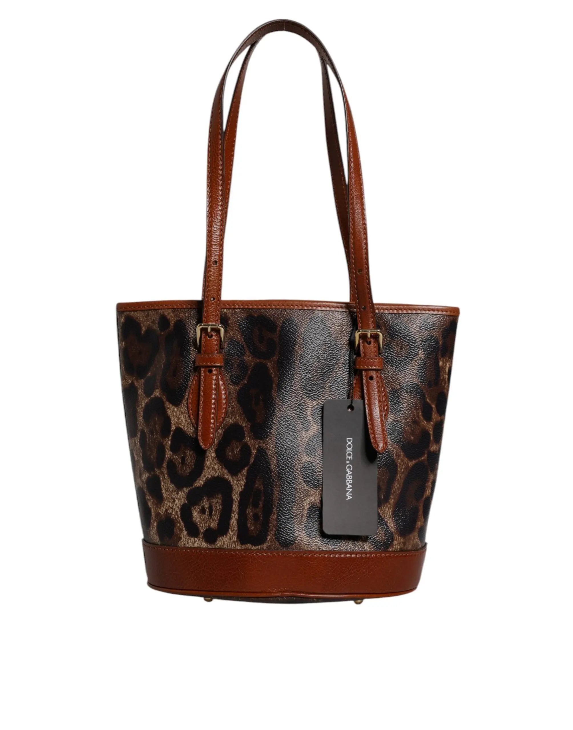 Tote bag Dolce & Gabbana léopard marron Dolce & Gabbana
