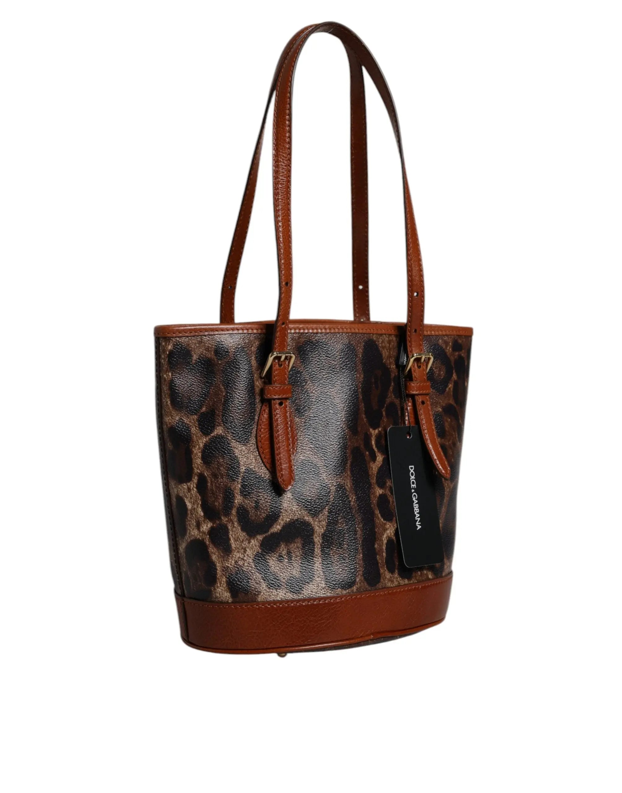 Tote bag Dolce & Gabbana léopard marron Dolce & Gabbana