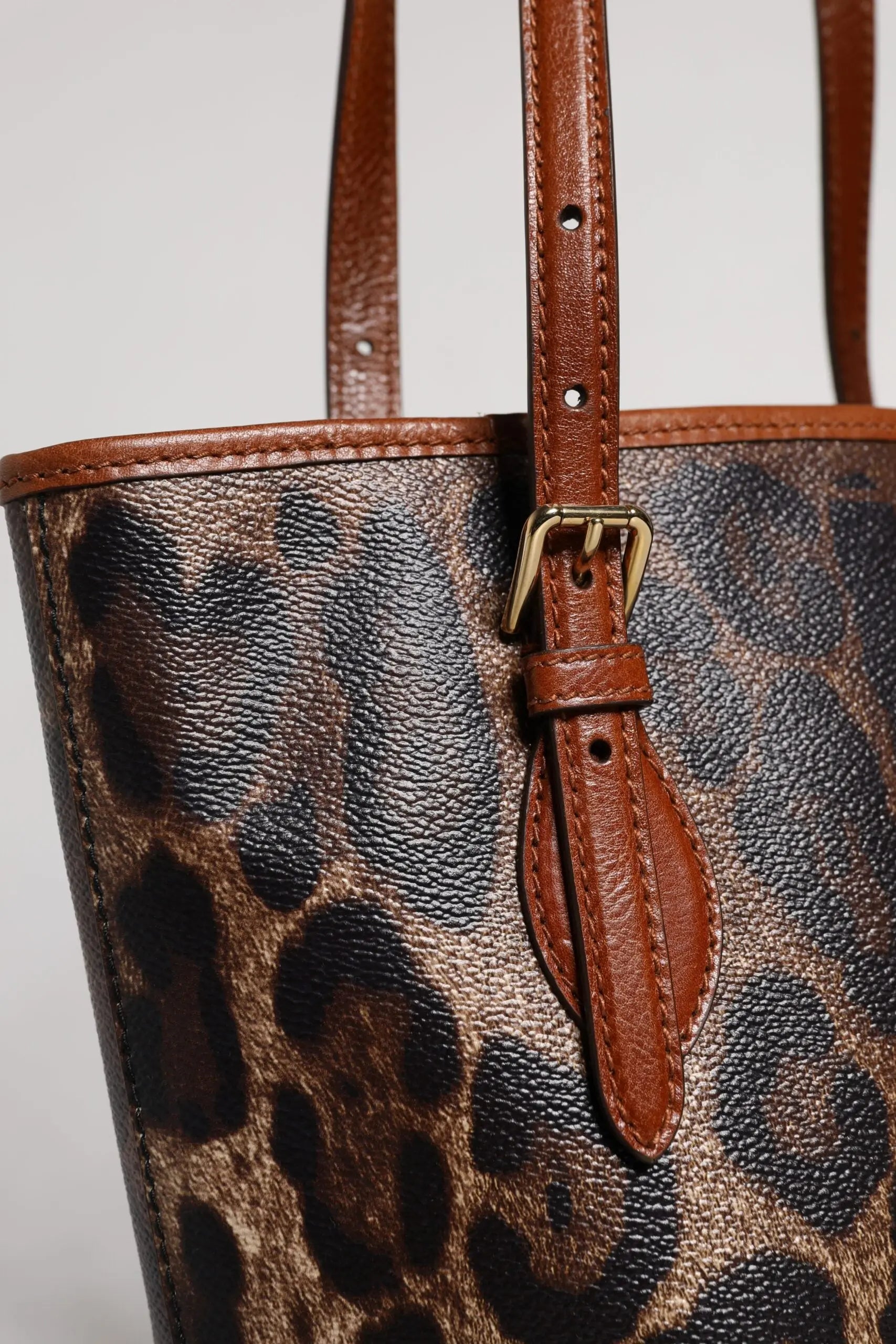 Tote bag Dolce & Gabbana léopard marron Dolce & Gabbana