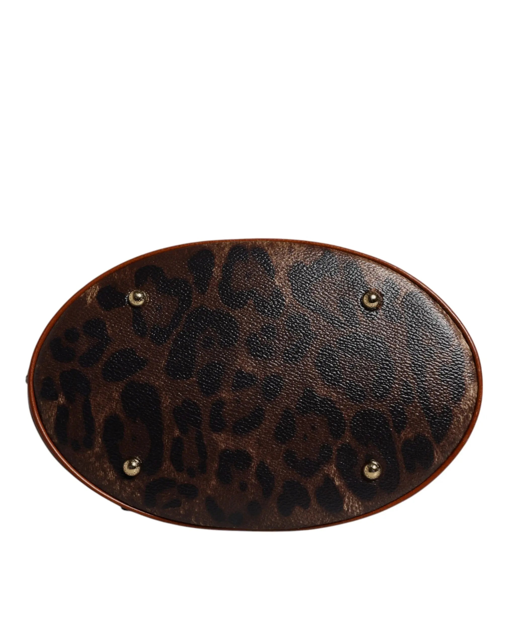 Tote bag Dolce & Gabbana léopard marron Dolce & Gabbana