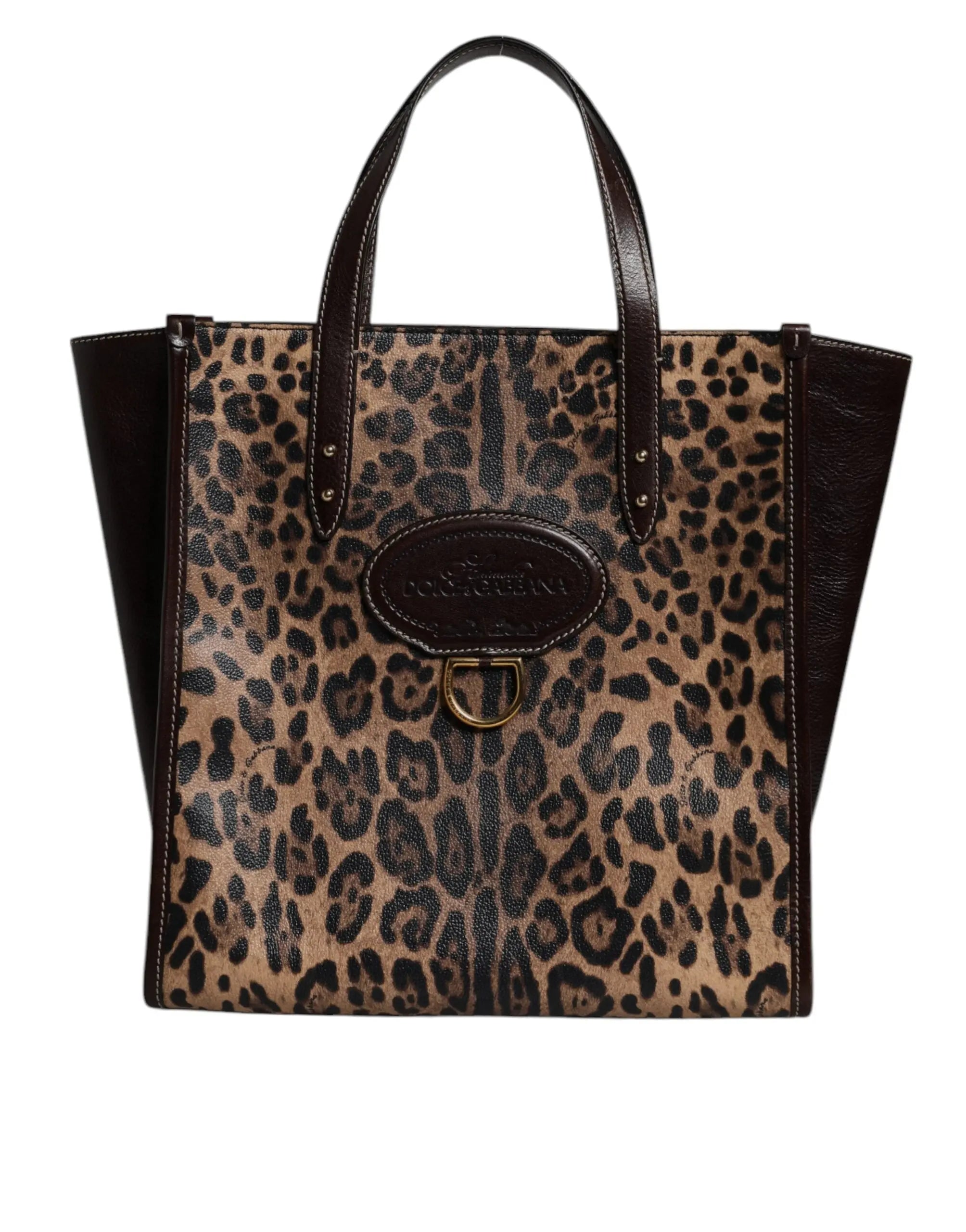 Sac à main Dolce & Gabbana léopard marron Dolce & Gabbana