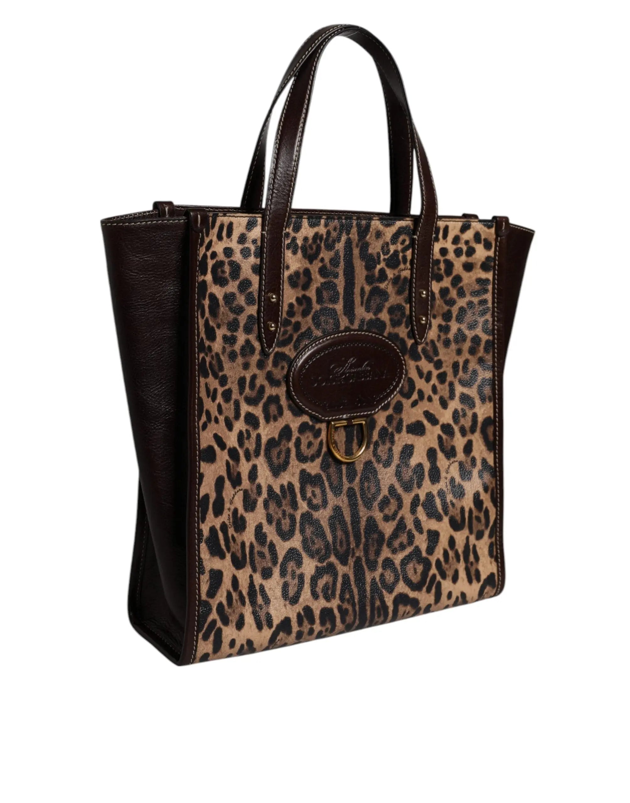 Sac à main Dolce & Gabbana léopard marron Dolce & Gabbana