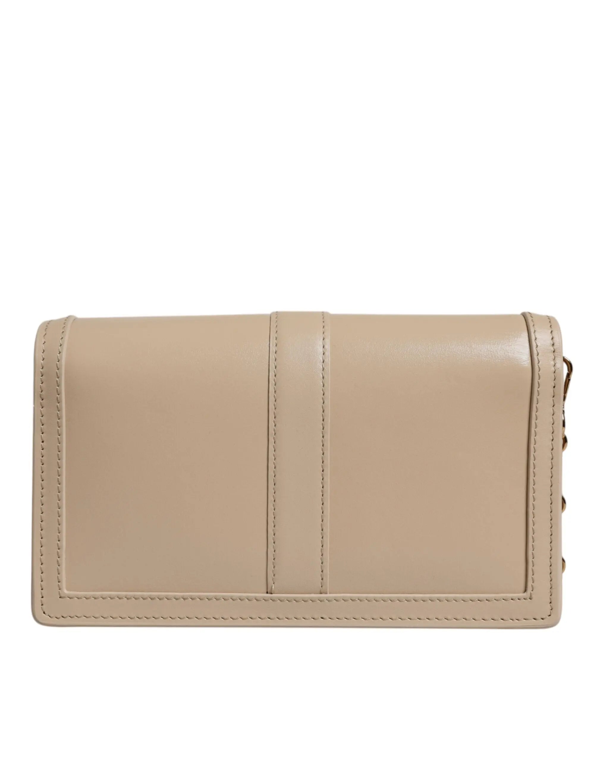 Sac crossbody Versace en cuir beige Versace