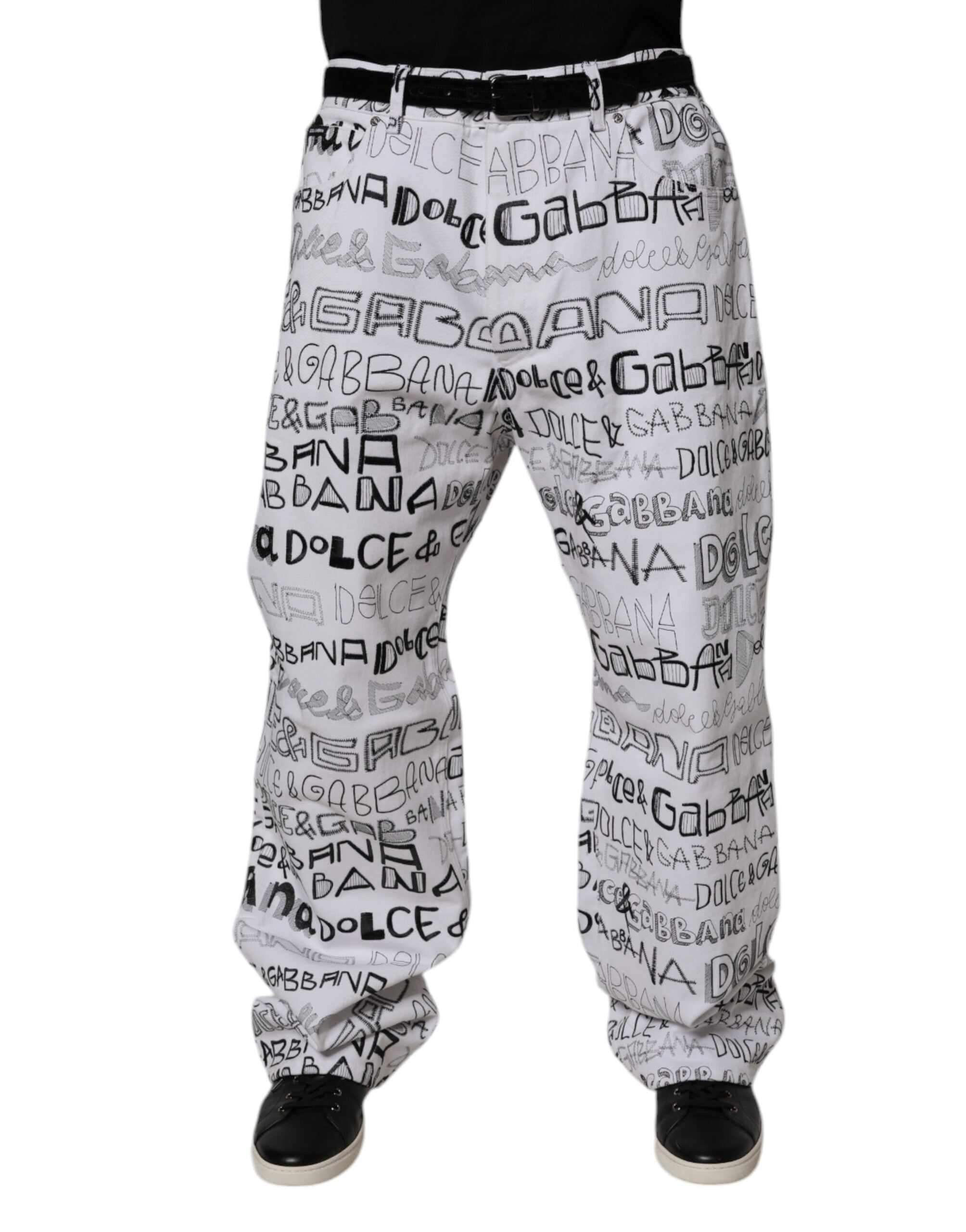 Jeans Dolce & Gabbana Straight blancs