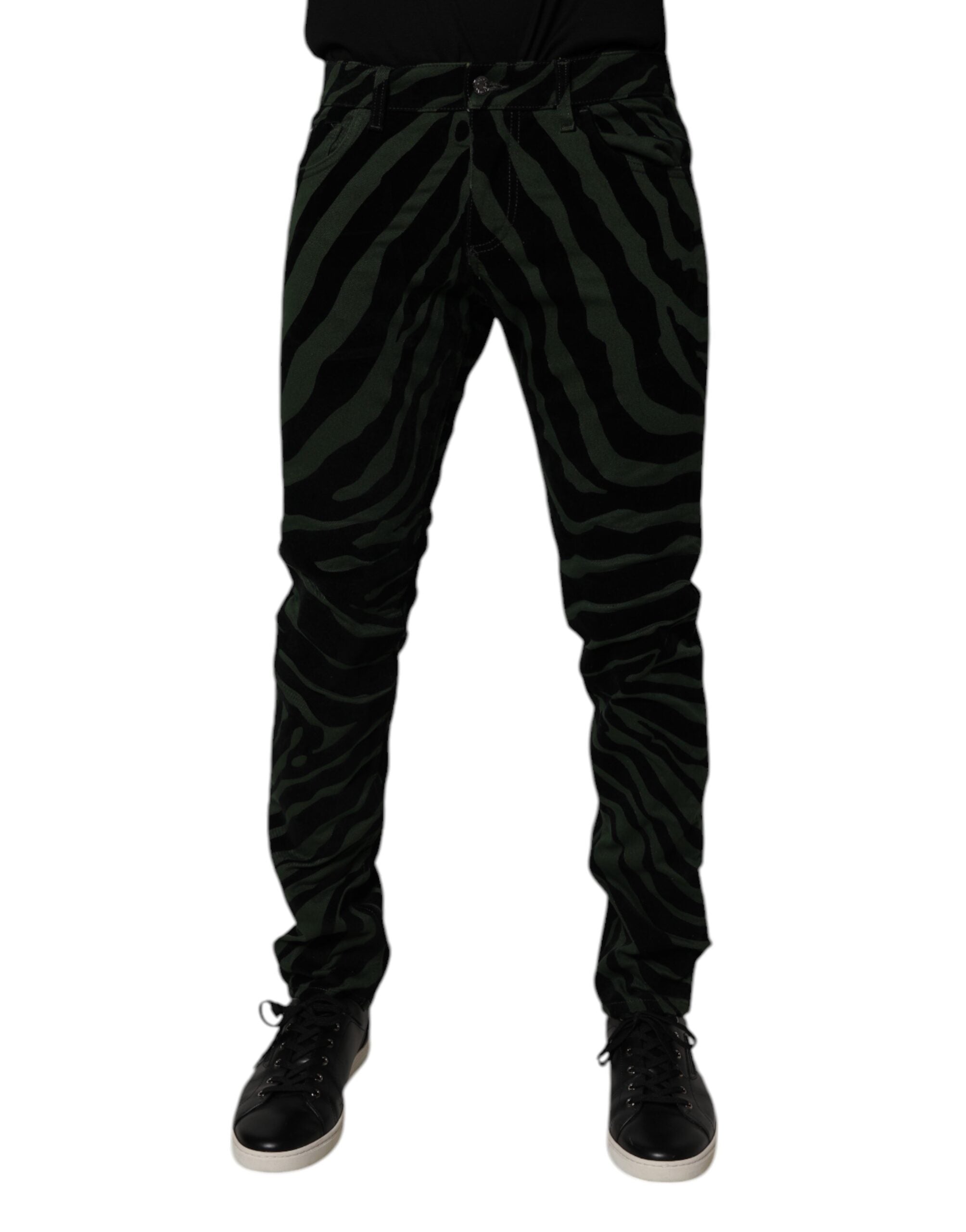 Jeans Dolce & Gabbana skinny noir vert