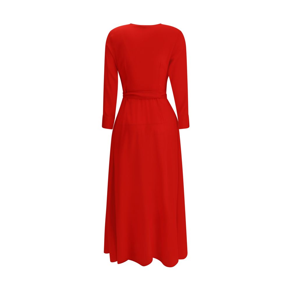 Robe chemisier Ella longue verte