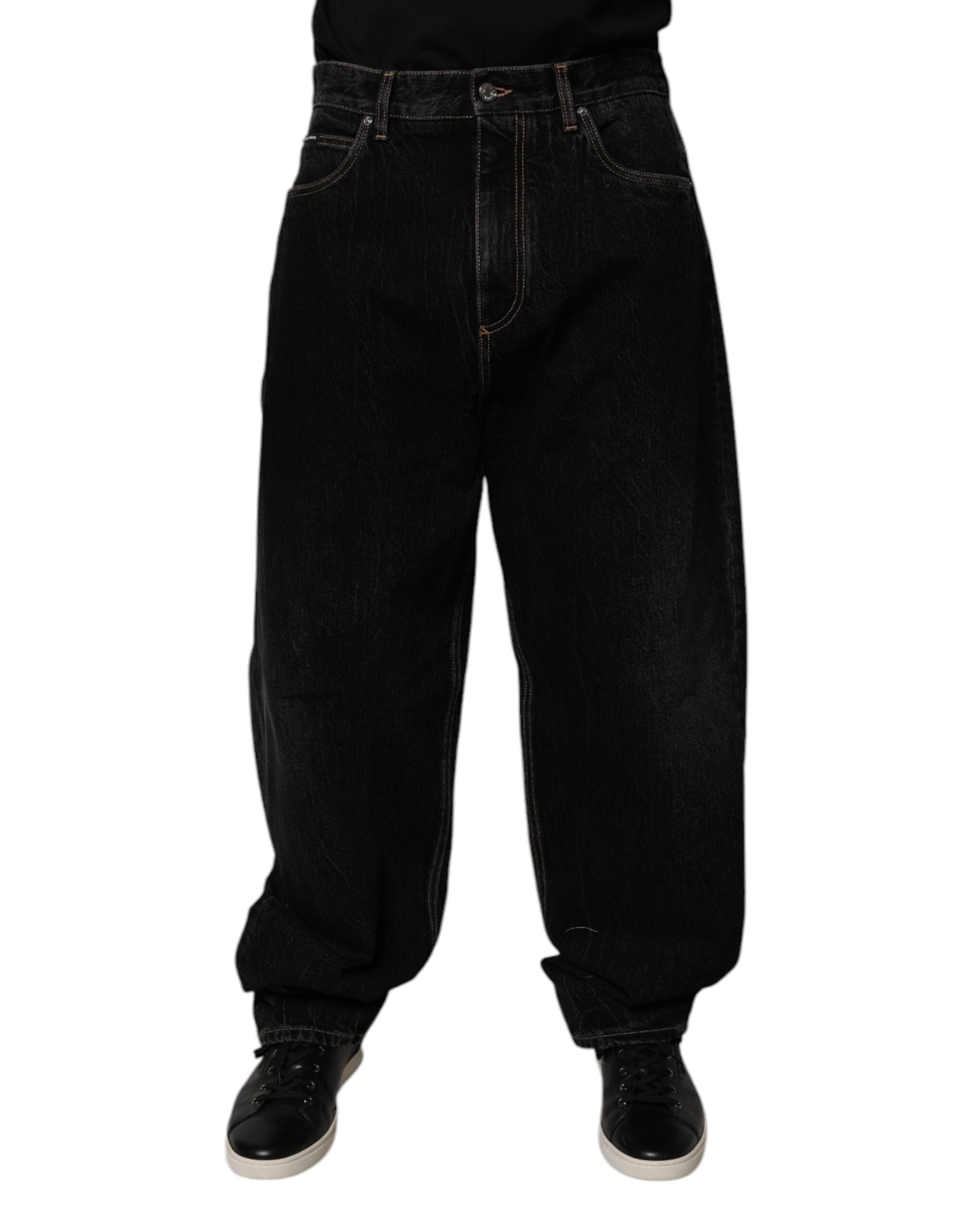 Jeans Dolce & Gabbana wide leg noirs